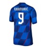 Camiseta de fútbol Croacia Kramaric 9 Segunda Equipación Euro 2024 - Hombre